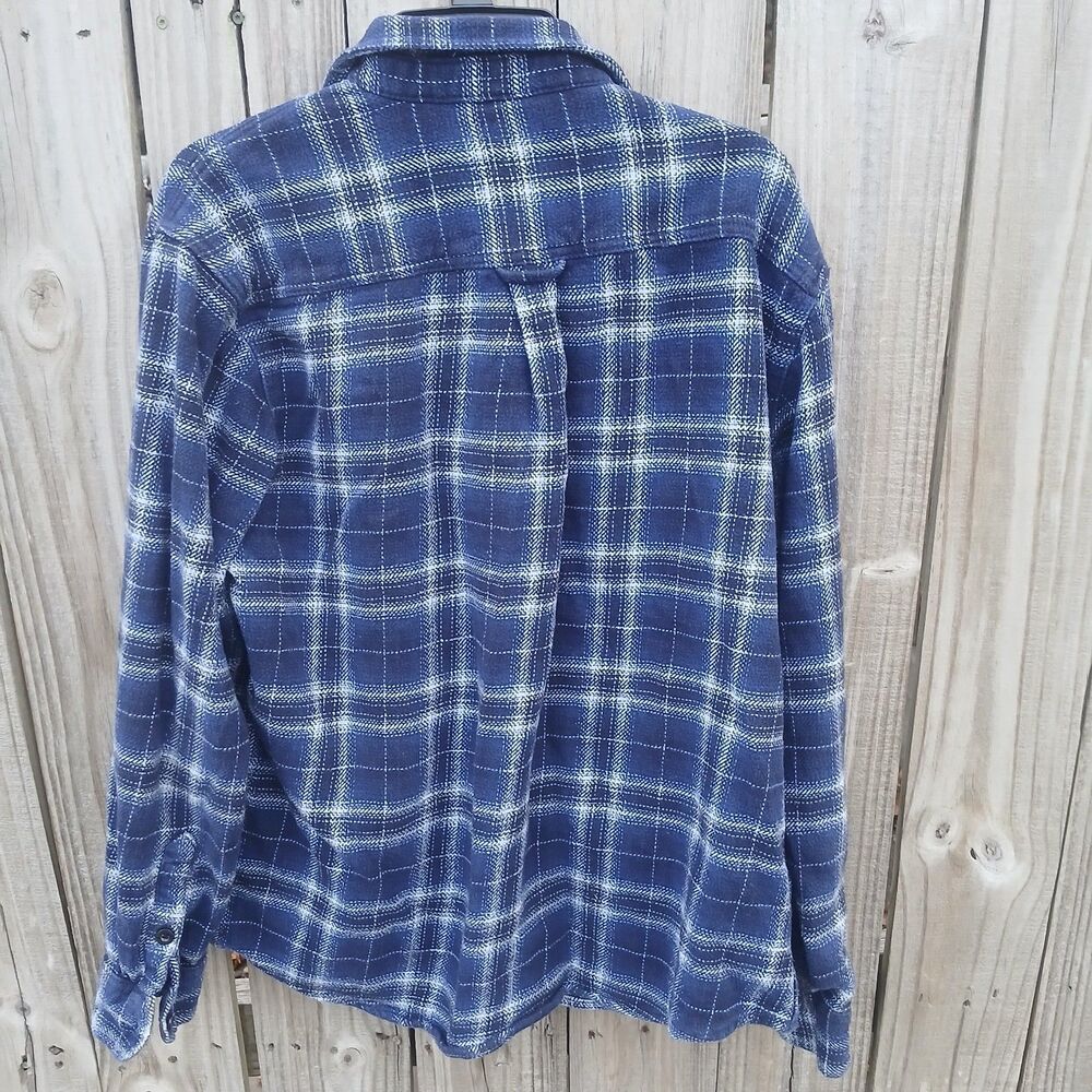 Woolrich Flannel Men's Shirt XL Wool Shacket Plaid Workwear Outdoor Barn - Picture 11 of 11